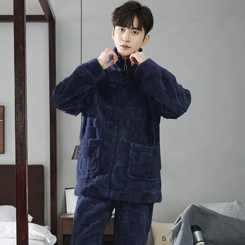 Men’s Winter Flannel Pajama Set