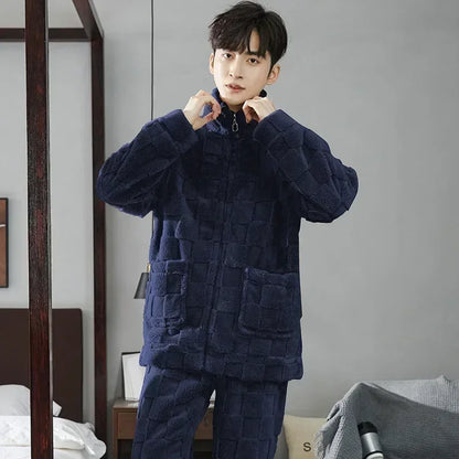 Men’s Winter Flannel Pajama Set