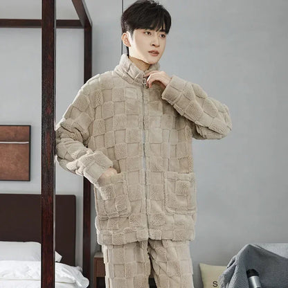 Men’s Winter Flannel Pajama Set