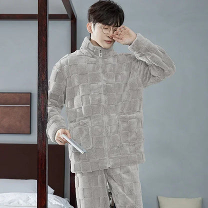 Men’s Winter Flannel Pajama Set