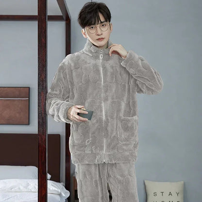 Men’s Winter Flannel Pajama Set