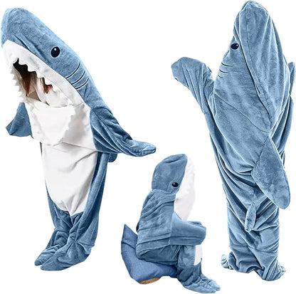 Unisex Shark Pajama Costume – Flannel Cozy Sleepwear