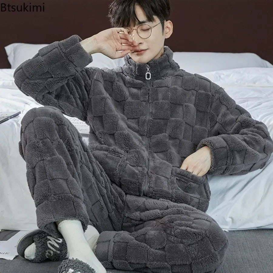 Men’s Winter Flannel Pajama Set