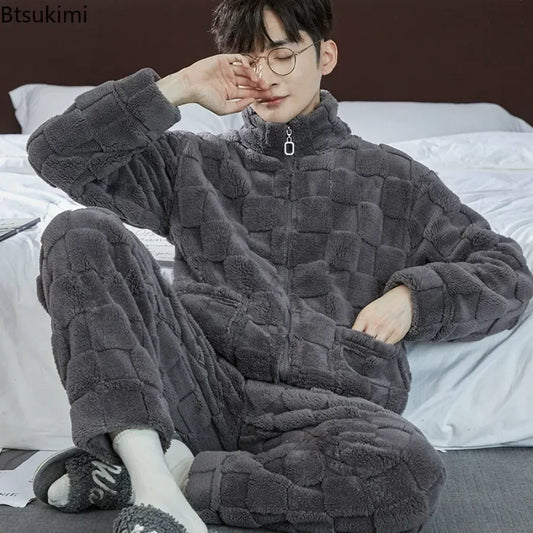 Men’s Winter Flannel Pajama Set
