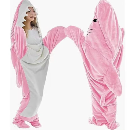 Unisex Shark Pajama Costume – Flannel Cozy Sleepwear